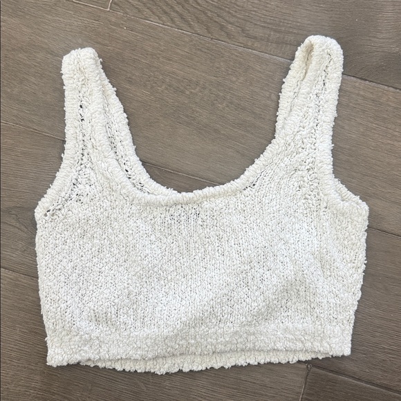 Babaton Cream Textured Cropped Tank - Picture 2 of 4